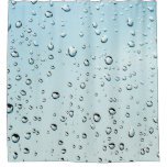 Raindrops Water Photo Shower Curtain