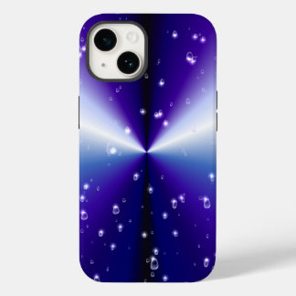 Raindrops with Stars on Purple Blue Black Rainbow Case-Mate iPhone 14 Case