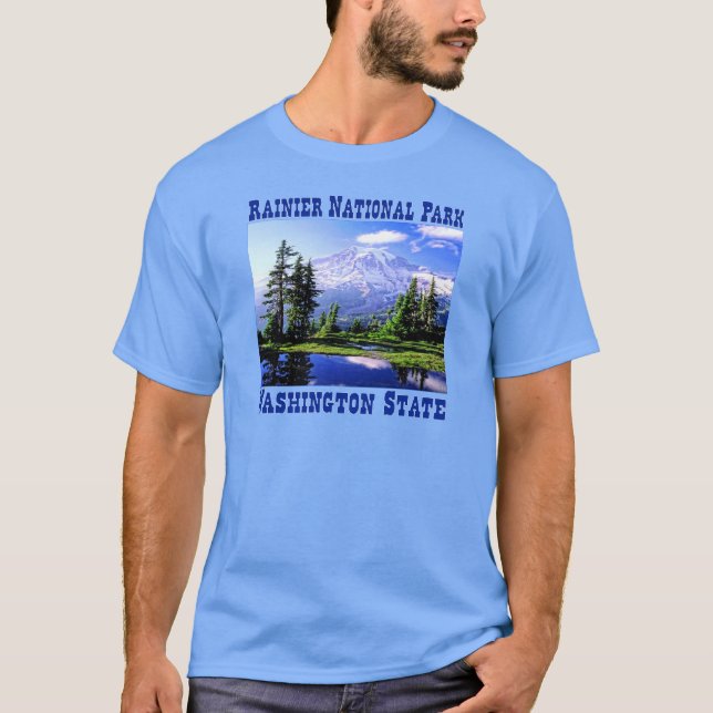 Raineer National Park - Washington State T-Shirt (Front)