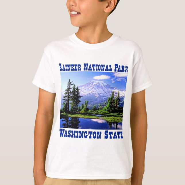 Raineer National Park - Washington State T-Shirt (Front)
