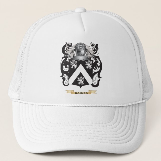 Raines Coat of Arms (Family Crest) Trucker Hat (Front)