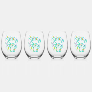 RAINEY GREY + CO [logo 6] Stemless Wine Glass