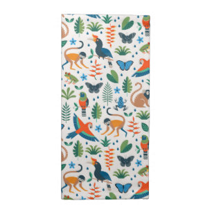 Rainforest Animal Pattern Cloth Napkin