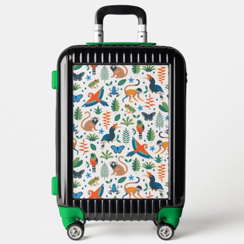 Rainforest Animal Pattern Luggage