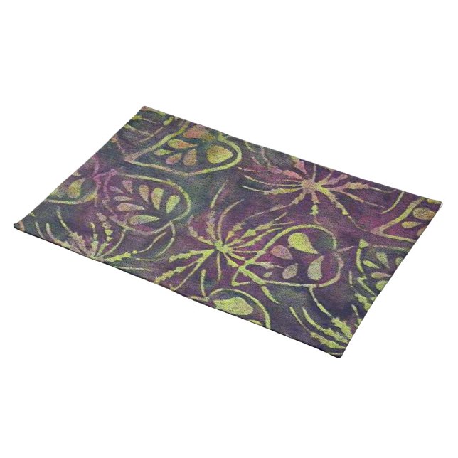 Rainforest Batik Placemat (On Table)
