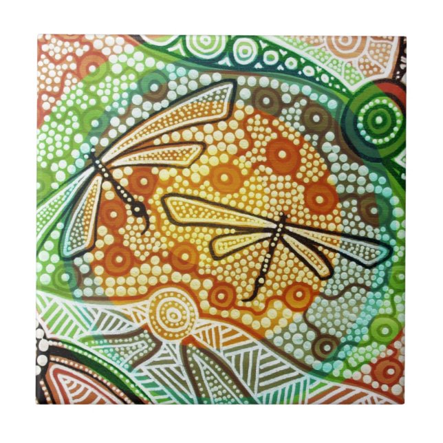 Rainforest Dragonflies Tile (Front)