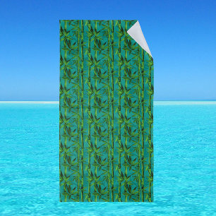 Rainforest Dreams Tropical Bamboo Forest  Beach Towel