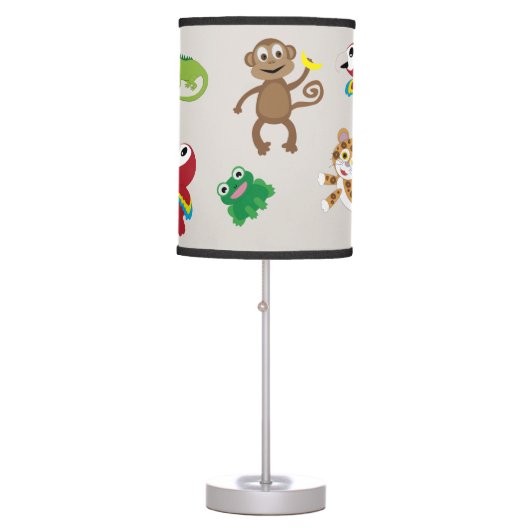 Rainforest Jungle Nursery Lamp (Front)