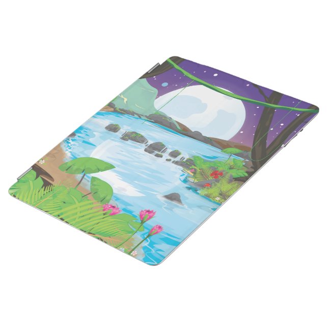 Rainforest jungle stream Lagoon iPad Smart Cover (Side)