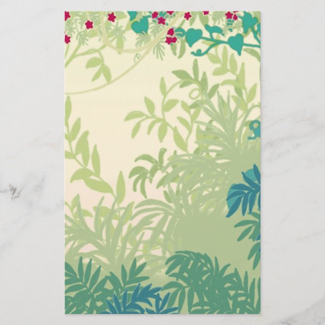 Rainforest Plants Stationery (Front)