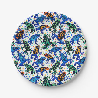 Rainforest Poison Dart Frog Plates