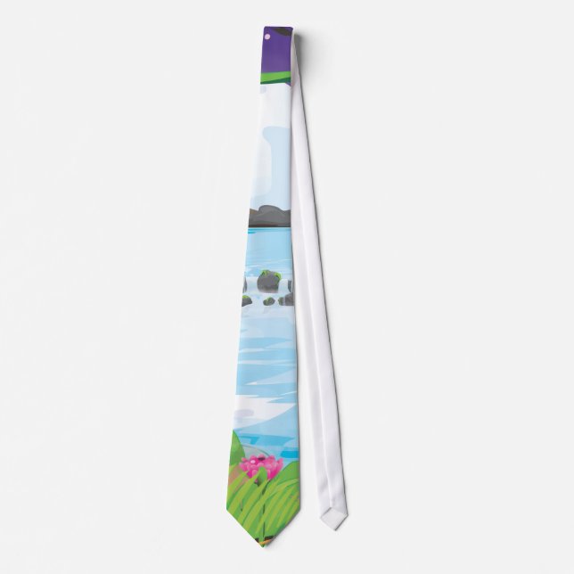 Rainforest River Neck Tie (Front)