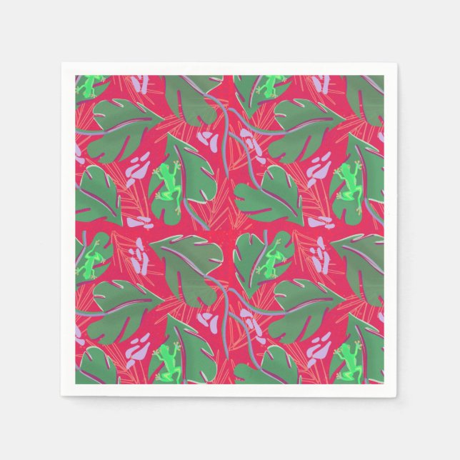 Rainforest Tree Frog  Napkins (Front)