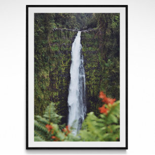 Rainforest Waterfall Photography Poster