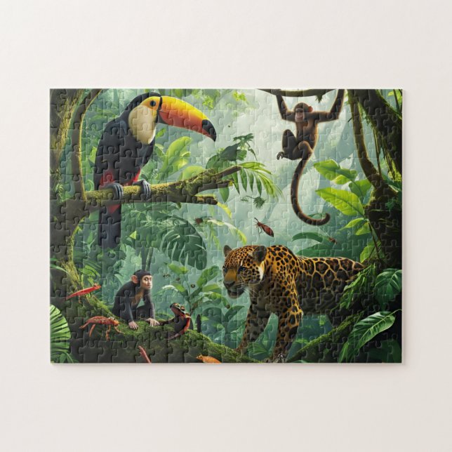 Rainforest Wildlife Jigsaw Puzzle (Horizontal)