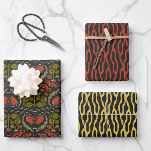 Rainforest Wrapping Paper Set B