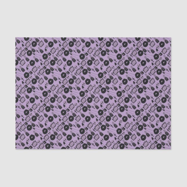 rainha gotica purpura tissue paper (Front)