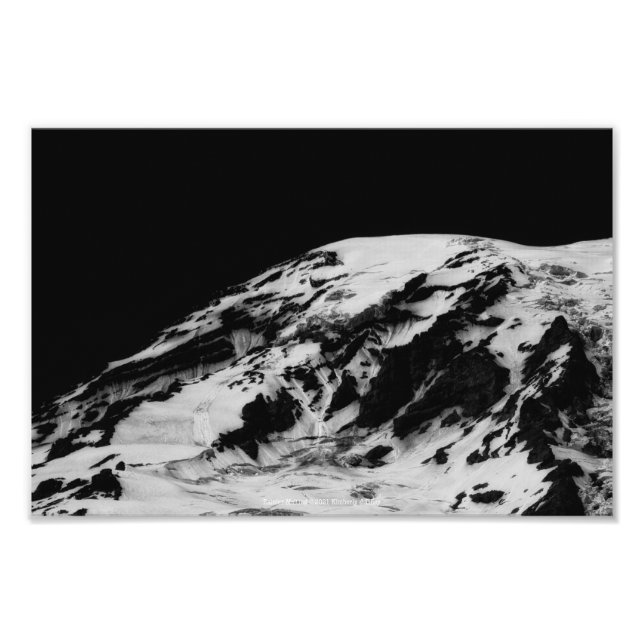 Rainier Melting Photo Print (Front)