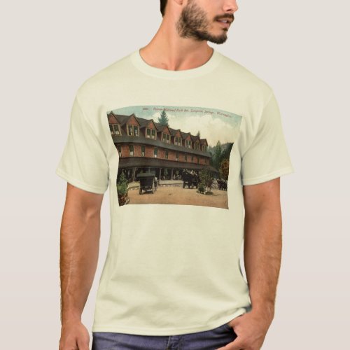 Rainier National Park Inn Longmire Vintage View T_Shirt