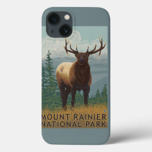 Rainier National Park, WashingtonElk Scene iPhone 13 Case