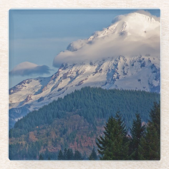 Rainier P5002 Glass Coaster (Front)