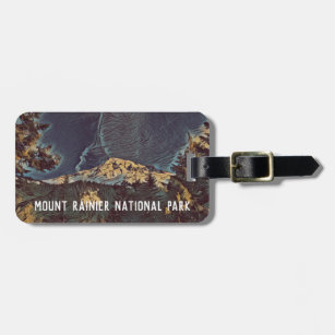 Rainier Summit National Park Personalized Luggage Tag