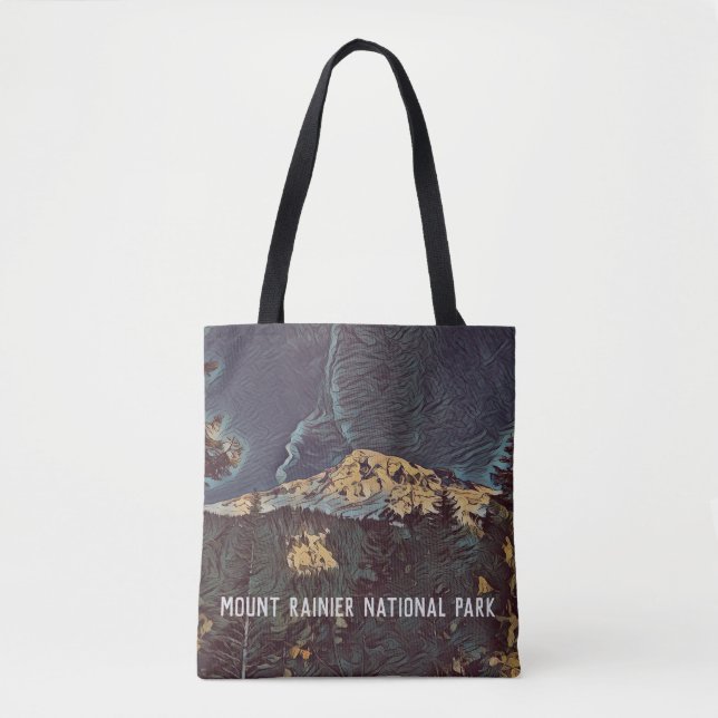 Rainier Summit Personalized Tote Bag (Front)
