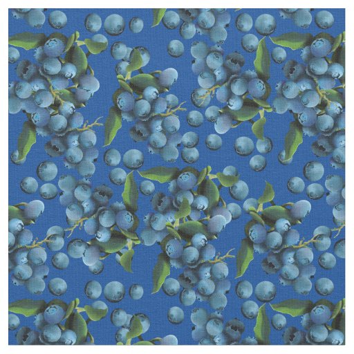 Raining Blueberries Fabric