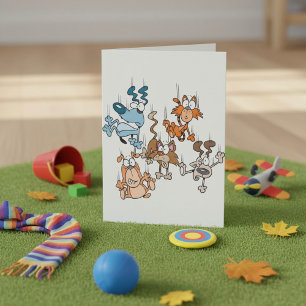 Raining Cats and Dogs Funny Pets Storm Card