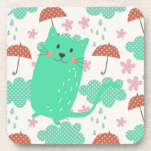 Raining Cats Beverage Coaster