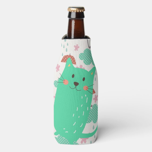 Raining Cats Bottle Cooler (Bottle Front)