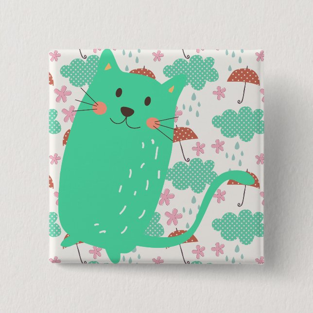 Raining Cats Button (Front)