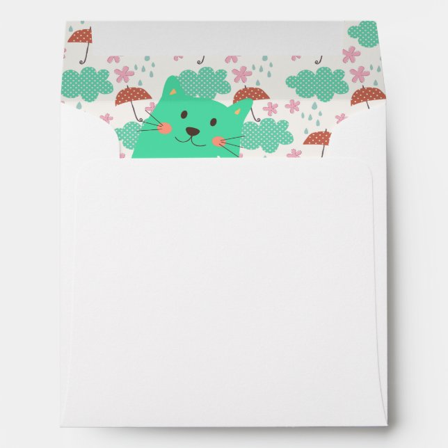 Raining Cats Envelope (Back (Bottom))