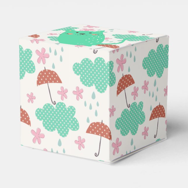 Raining Cats Favor Boxes (Back Side)