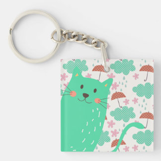 Raining Cats Keychain