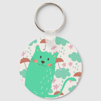 Raining Cats Keychain