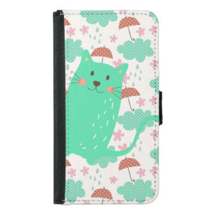 Raining Cats Samsung Galaxy S5 Wallet Case