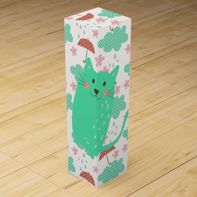 Raining Cats Wine Box (Front)
