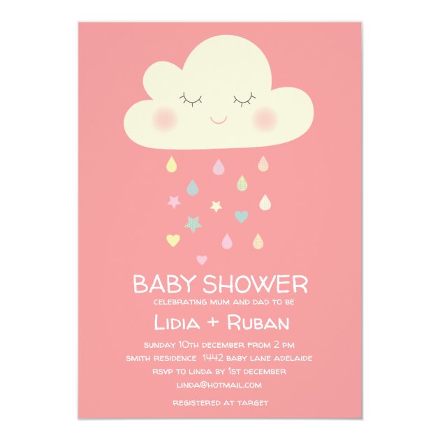 baby shower rain cloud