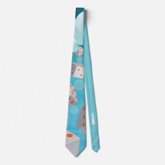 Raining Dice Neck Tie (Front)