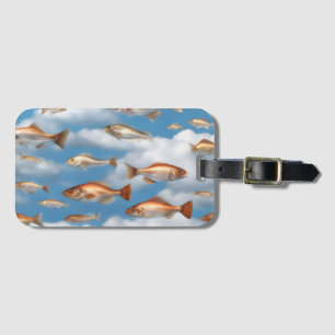Raining Fish Luggage Tag