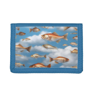 Raining Fish Tri-fold Wallet