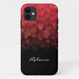 Raining Hearts iPhone 11 Case