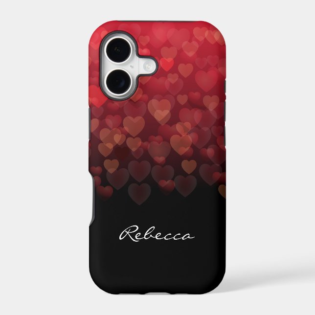 Raining Hearts Iphone Case (Back)
