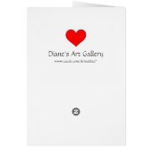 Raining Hearts Valentine Cards (Back)