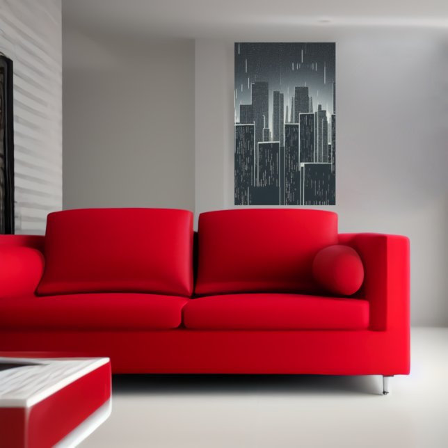 Raining in the City | AI Art Poster (Creator Uploaded)