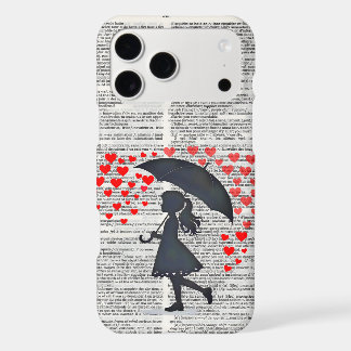 Raining love artsy iPhone 17 pro max case