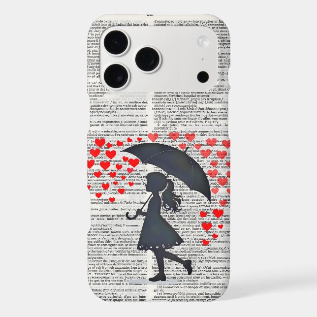 Raining love artsy Case-Mate iPhone case (Back)