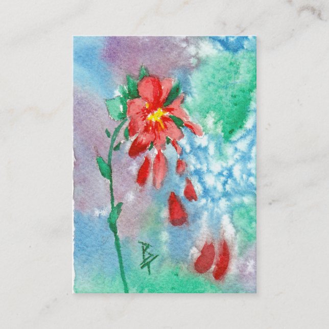 Raining Petals Art Card (Front)