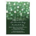 Raining Shamrocks St Patricks Day Party Invitation